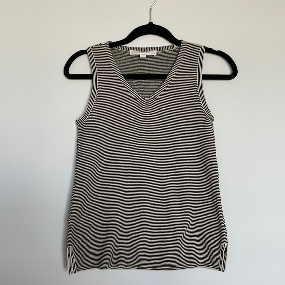 Loft striped, knit dress v-tank!